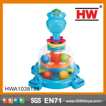 Funny Cartoon Hippo Avec Ball Toys Rotate